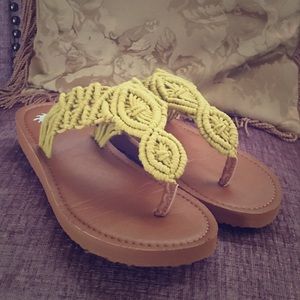 🌴 Macrame flip flops